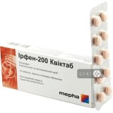 Ирфен-200 квиктаб табл. п/плен. оболочкой 200 мг блистер №10
