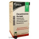 Оксаліплатин актавіс пор. д/п р-ну д/інф. 50 мг фл.