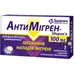 Антимігрен-здоров'я табл. в/о 100 мг блістер: ціни та характеристики