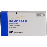 Ламіктал табл. розч. 50 мг №30
