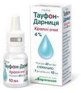 Тауфон-Дарница кап. глаз., р-р 40 мг/мл фл. 10 мл
