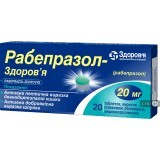 Рабепразол-Здоров'я табл. в/о кишково-розч. 20 мг №20