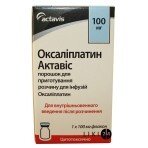 Оксалиплатин актавис пор. д/п р-ра д/инф. 100 мг фл.: цены и характеристики