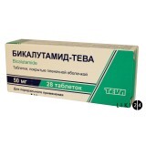 Бікалутамід-Тева табл. в/плівк. обол. 50 мг №28
