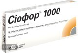 Сіофор 1000 табл. в/плівк. обол. 1000 мг №30