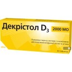 Декристол D3 2000 МЕ таблетки №30: цены и характеристики