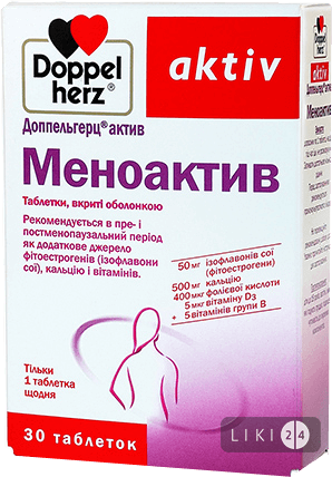 

Доппельгерц Актив Меноактив таблетки, №30, табл. 1,69 г