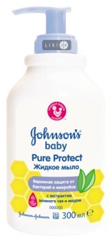 Мыло жидкое Johnson’s Baby Pure Protect 2в1 для рук и тела 300 мл