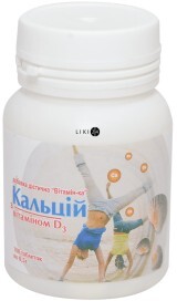 Кальцій з вітаміном D3 Вітамін-ка табл. 500 мг №100