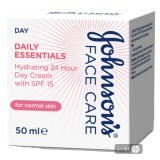 Johnson's daily essentials денний зволожуючий крем для нормальної шкіриspf15 50 мл
