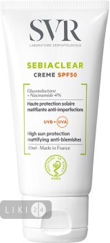 Солнцезащитный крем для лица SVR Sebiaclear SPF 50 Cream Матирующий 50 мл